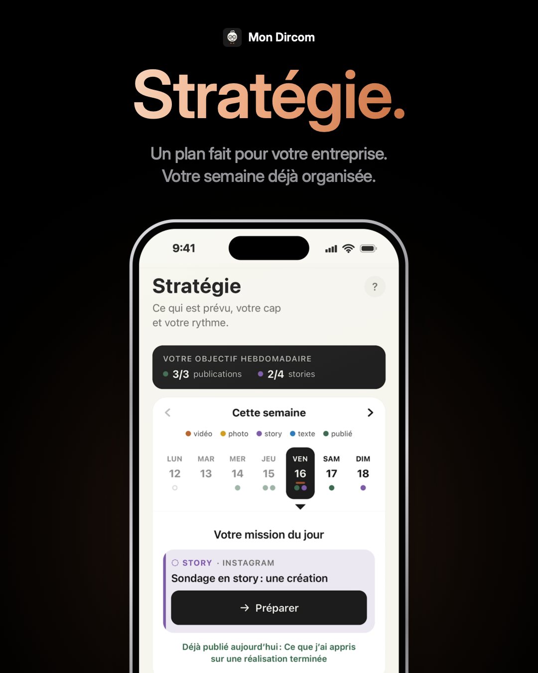 Écran Stratégie